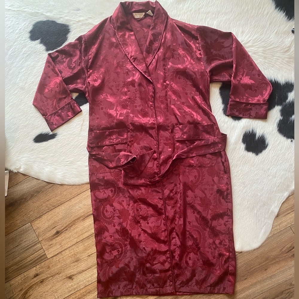 Vintage Victoria's Secret Gold Label Satin Robe